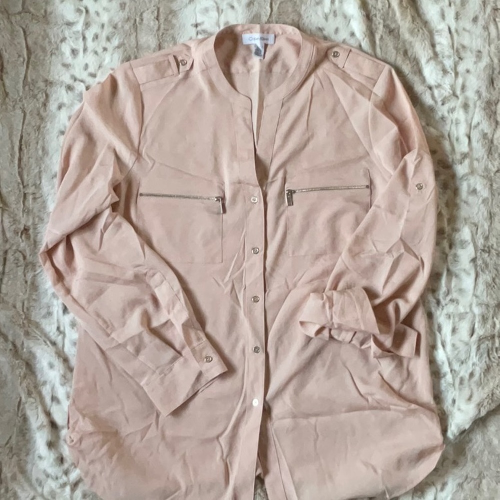 Calvin Klein rose blouse